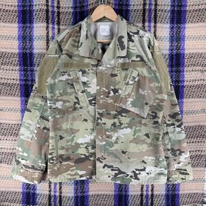 Camo Military Jacket Mens 40 Camouflage Zip Tactical Coat Army Outdoor Hunting